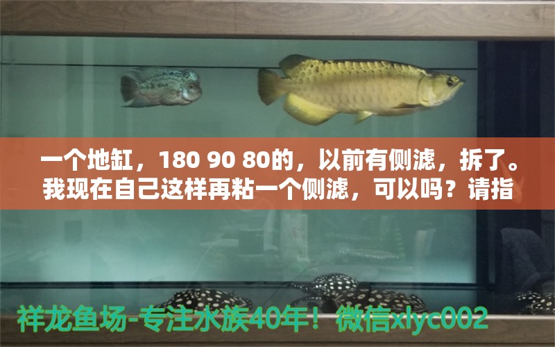 一个地缸，180+90+80的，以前有侧滤，拆了。我现在自己这样再粘一个侧滤，可以吗？请指导。 观赏鱼论坛 第2张