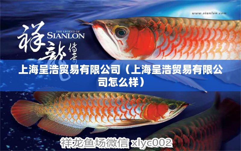 上海呈浩贸易有限公司（上海呈浩贸易有限公司怎么样） 全国水族馆企业名录