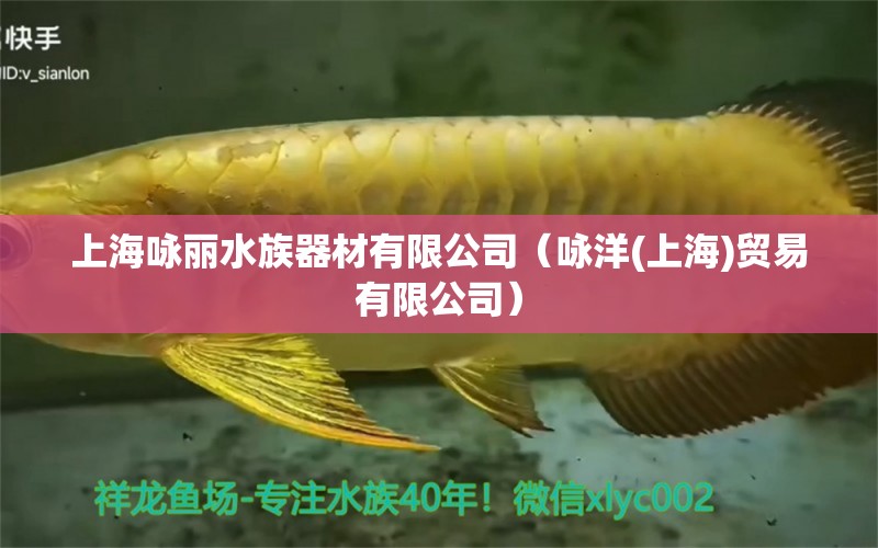 上海咏丽水族器材有限公司（咏洋(上海)贸易有限公司）