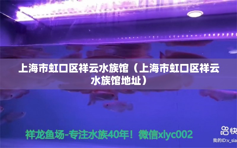 上海市虹口区祥云水族馆（上海市虹口区祥云水族馆地址）