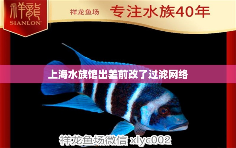 上海水族馆出差前改了过滤网络