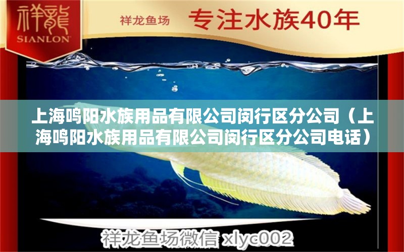 上海鸣阳水族用品有限公司闵行区分公司（上海鸣阳水族用品有限公司闵行区分公司电话）