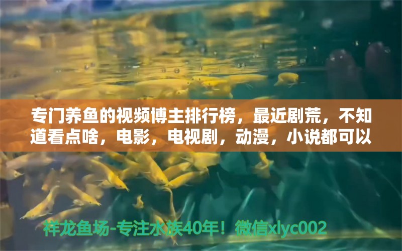 专门养鱼的视频博主排行榜，最近剧荒，不知道看点啥，电影，电视剧，动漫，小说都可以，求小伙伴们给个推荐 养鱼的好处