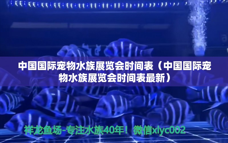 中国国际宠物水族展览会时间表（中国国际宠物水族展览会时间表最新）