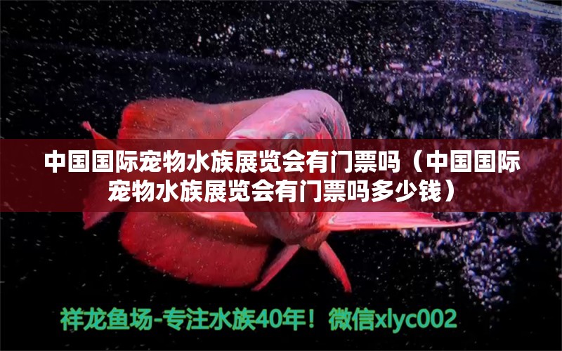 中国国际宠物水族展览会有门票吗（中国国际宠物水族展览会有门票吗多少钱） 水族展会