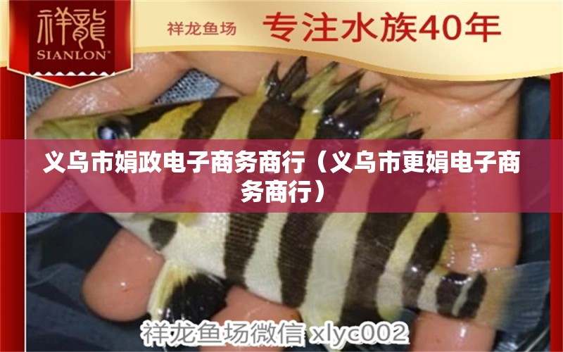 义乌市娟政电子商务商行（义乌市更娟电子商务商行） 全国水族馆企业名录