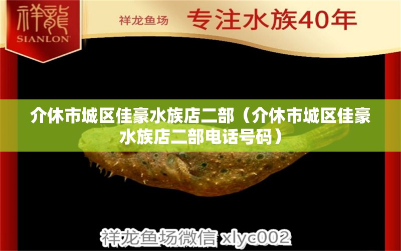 介休市城区佳豪水族店二部（介休市城区佳豪水族店二部电话号码） 全国水族馆企业名录