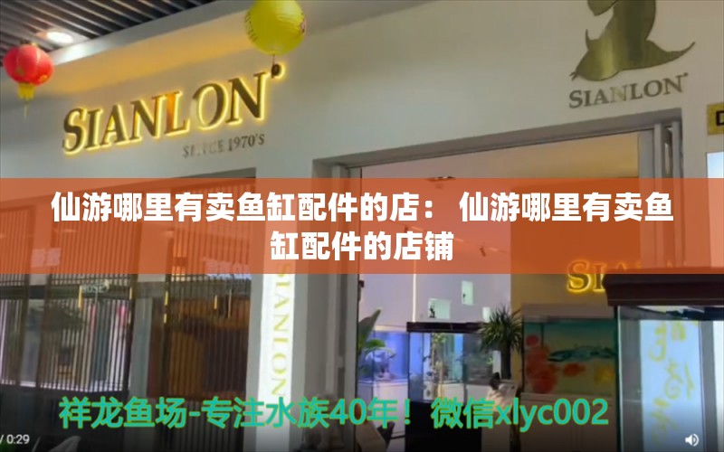 仙游哪里有卖鱼缸配件的店： 仙游哪里有卖鱼缸配件的店铺 星点金龙鱼