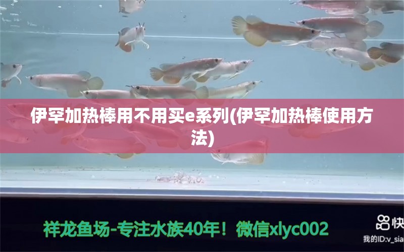 伊罕加热棒用不用买e系列(伊罕加热棒使用方法)