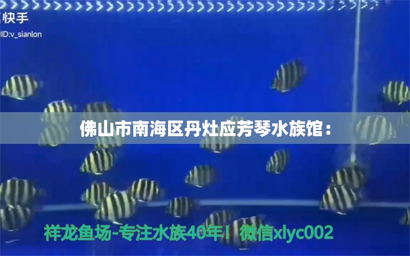 佛山市南海区丹灶应芳琴水族馆： 全国水族馆企业名录