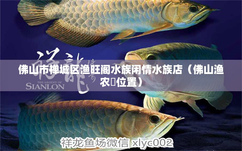 佛山市禅城区渔旺阁水族闲情水族店（佛山渔农邨位置）