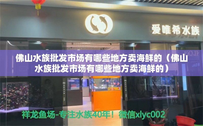 佛山水族批发市场有哪些地方卖海鲜的（佛山水族批发市场有哪些地方卖海鲜的）