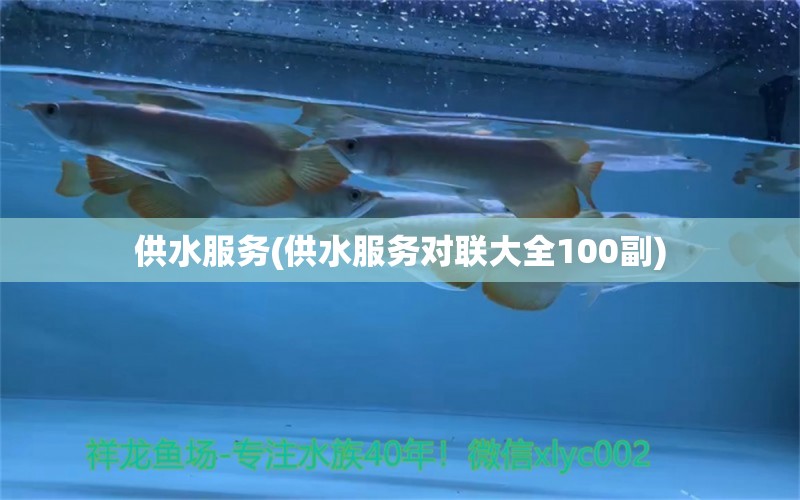 供水服务(供水服务对联大全100副)