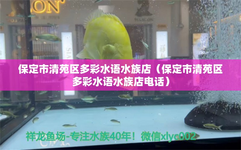 保定市清苑区多彩水语水族店（保定市清苑区多彩水语水族店电话）