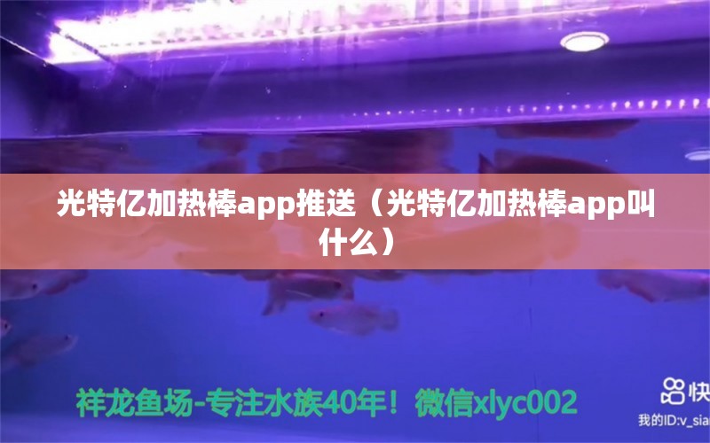 光特亿加热棒app推送（光特亿加热棒app叫什么） 光特亿