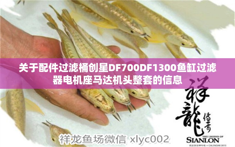 关于配件过滤桶创星DF700DF1300鱼缸过滤器电机座马达机头整套的信息 广州水族器材滤材批发市场 第1张