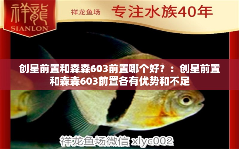 创星前置和森森603前置哪个好？：创星前置和森森603前置各有优势和不足 森森鱼缸 第1张