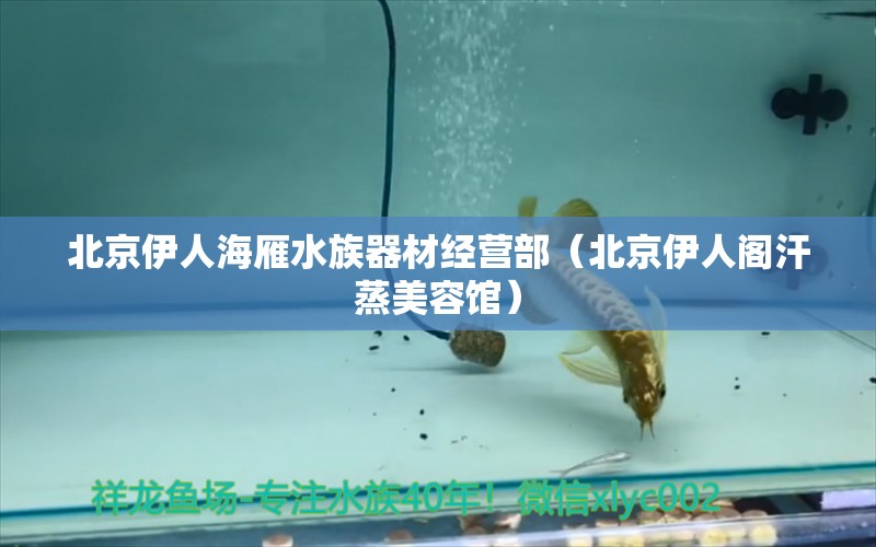 北京伊人海雁水族器材经营部（北京伊人阁汗蒸美容馆） 全国水族馆企业名录