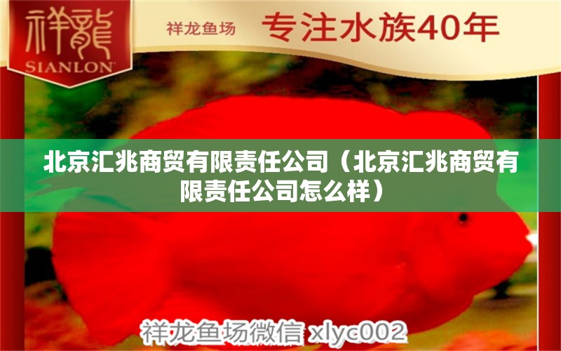 北京汇兆商贸有限责任公司（北京汇兆商贸有限责任公司怎么样） 全国水族馆企业名录