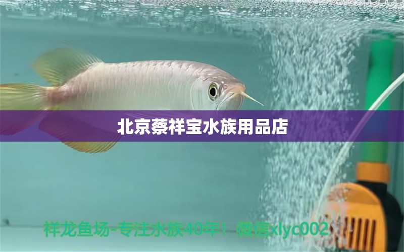 北京蔡祥宝水族用品店