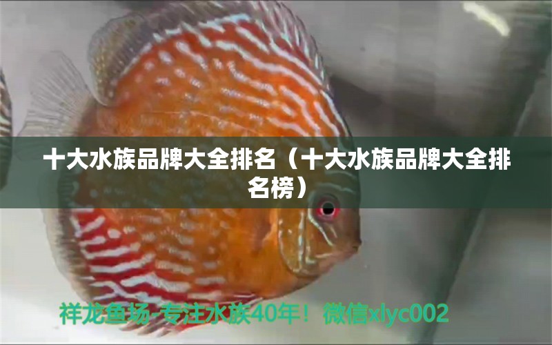 十大水族品牌大全排名（十大水族品牌大全排名榜）