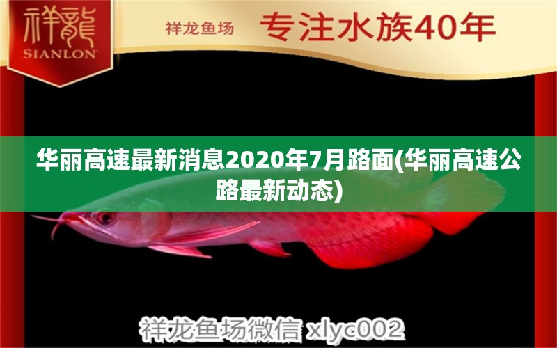 华丽高速最新消息2020年7月路面(华丽高速公路最新动态) 观赏鱼 第1张