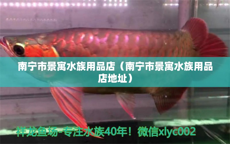 南宁市景寓水族用品店（南宁市景寓水族用品店地址）