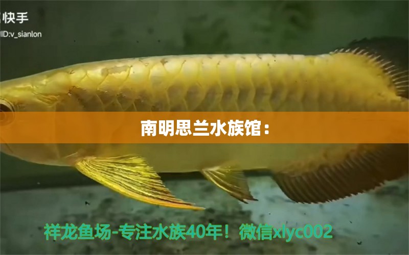 南明思兰水族馆：