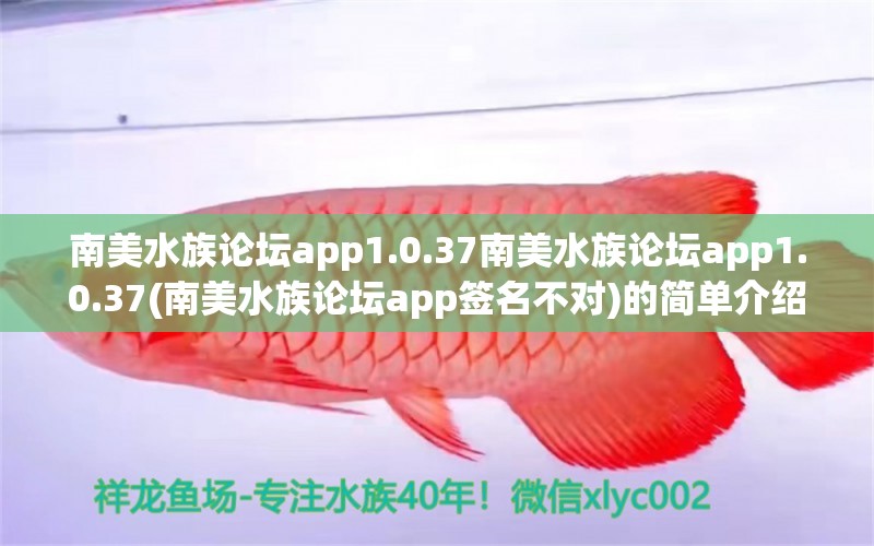 南美水族论坛app1.0.37南美水族论坛app1.0.37(南美水族论坛app签名不对)的简单介绍 黑金魟鱼