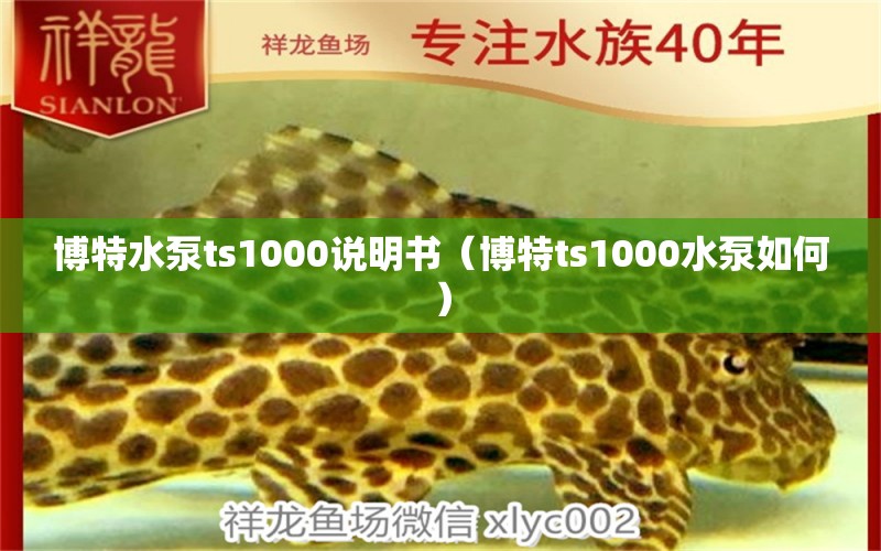 博特水泵ts1000说明书（博特ts1000水泵如何） 博特水族