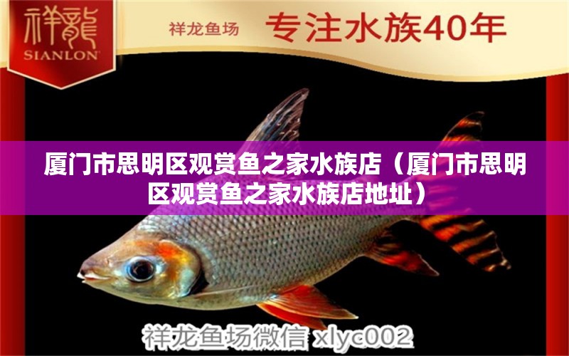 厦门市思明区观赏鱼之家水族店（厦门市思明区观赏鱼之家水族店地址） 全国水族馆企业名录