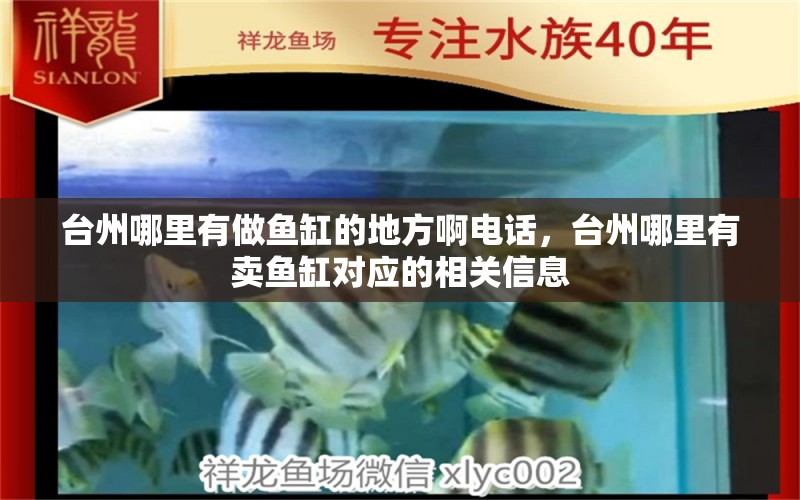 台州哪里有做鱼缸的地方啊电话，台州哪里有卖鱼缸对应的相关信息 祥龙龙鱼专用水族灯