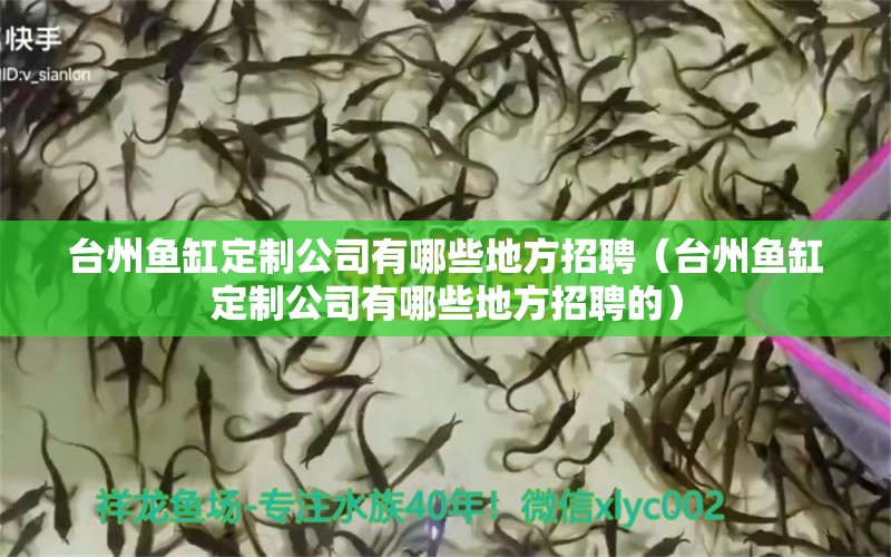 台州鱼缸定制公司有哪些地方招聘（台州鱼缸定制公司有哪些地方招聘的）