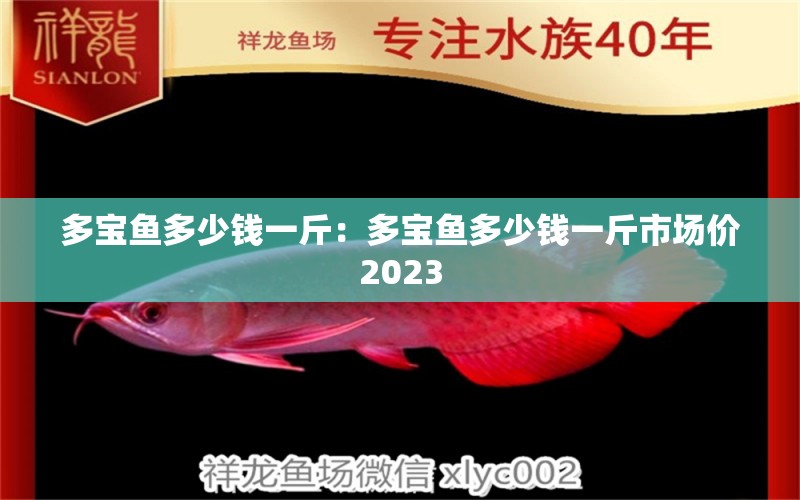 多宝鱼多少钱一斤：多宝鱼多少钱一斤市场价2023