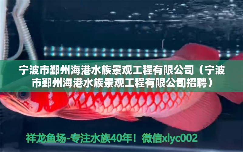 宁波市鄞州海港水族景观工程有限公司（宁波市鄞州海港水族景观工程有限公司招聘）