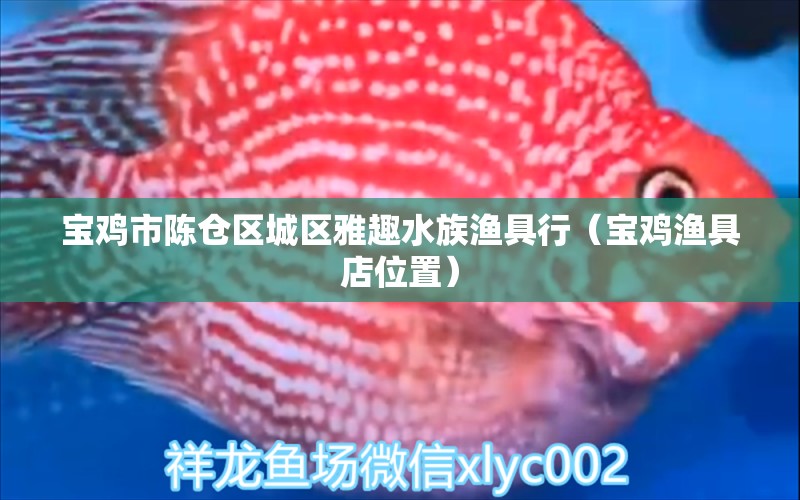 宝鸡市陈仓区城区雅趣水族渔具行（宝鸡渔具店位置） 全国水族馆企业名录