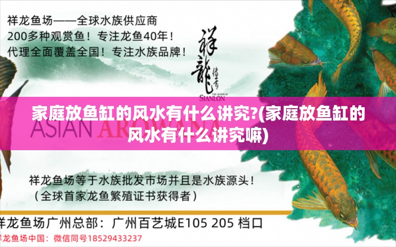 家庭放鱼缸的风水有什么讲究?(家庭放鱼缸的风水有什么讲究嘛)