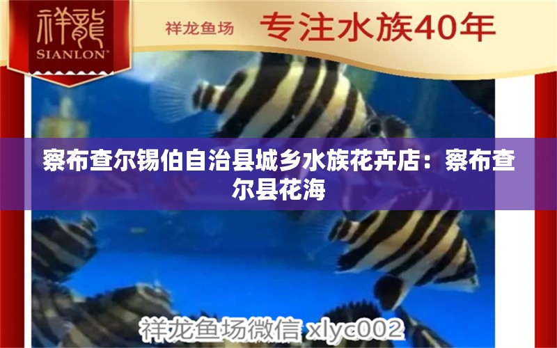 察布查尔锡伯自治县城乡水族花卉店：察布查尔县花海