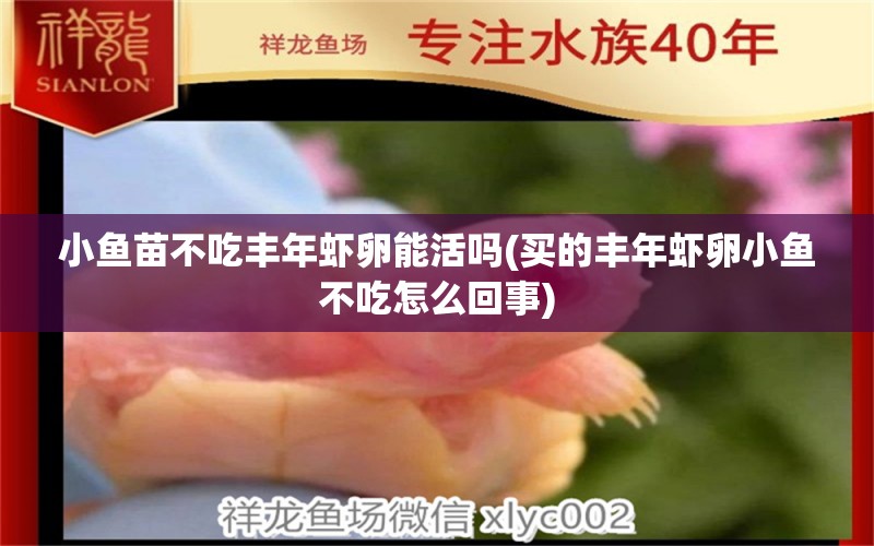 小鱼苗不吃丰年虾卵能活吗(买的丰年虾卵小鱼不吃怎么回事) 白子关刀鱼苗