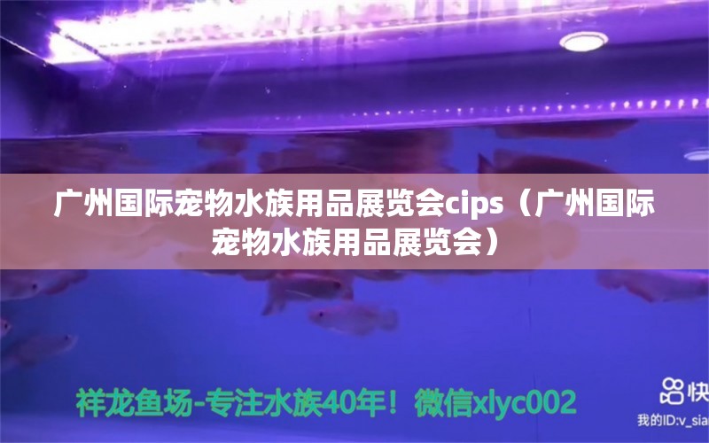 广州国际宠物水族用品展览会cips（广州国际宠物水族用品展览会）