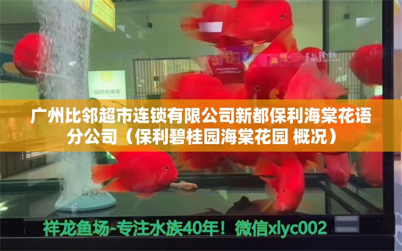 广州比邻超市连锁有限公司新都保利海棠花语分公司（保利碧桂园海棠花园 概况）