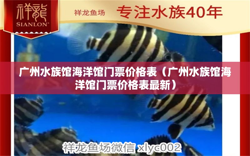 广州水族馆海洋馆门票价格表（广州水族馆海洋馆门票价格表最新） 广州水族批发市场