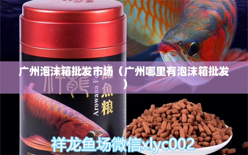 广州泡沫箱批发市场（广州哪里有泡沫箱批发） 红龙专用鱼粮饲料 第1张