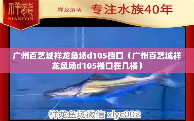 广州百艺城祥龙鱼场d105档口（广州百艺城祥龙鱼场d105档口在几楼）