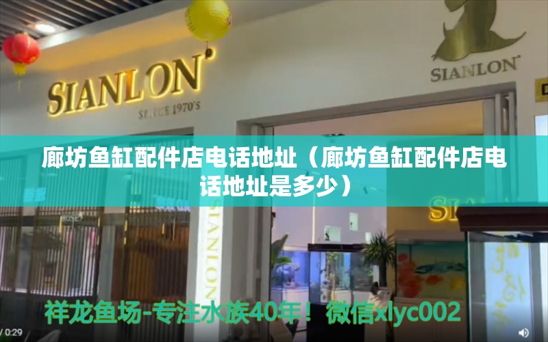 廊坊鱼缸配件店电话地址（廊坊鱼缸配件店电话地址是多少） 斯维尼关刀鱼