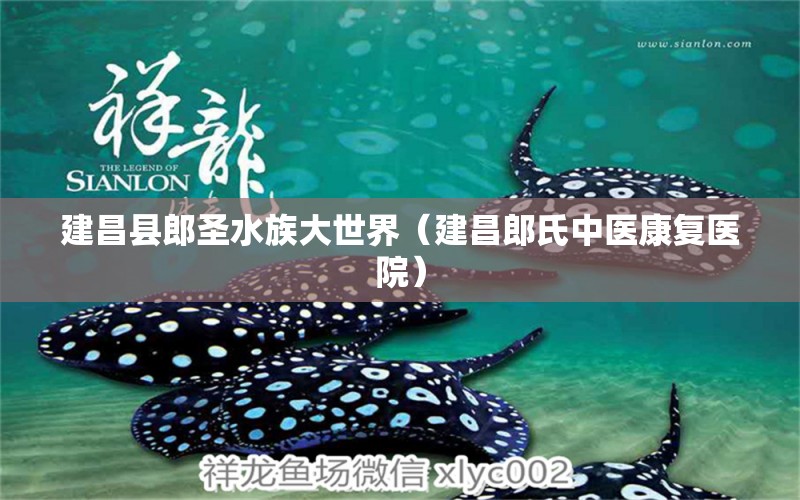 建昌县郎圣水族大世界（建昌郎氏中医康复医院） 全国水族馆企业名录