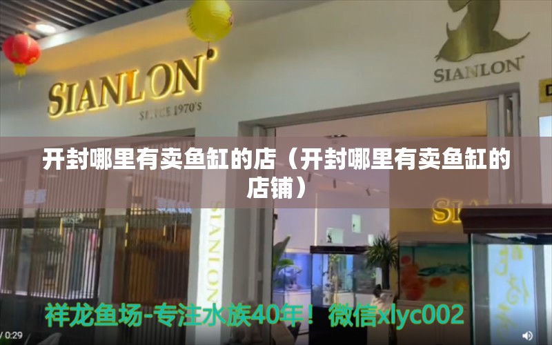 开封哪里有卖鱼缸的店（开封哪里有卖鱼缸的店铺） 其他品牌鱼缸