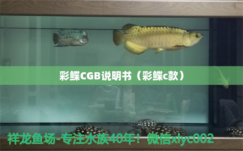 彩鲽CGB说明书（彩鲽c款）