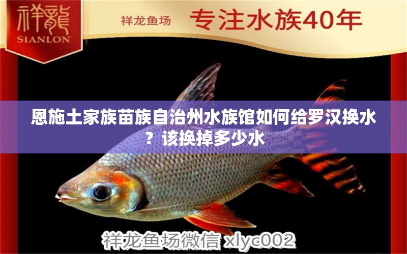 恩施土家族苗族自治州水族馆如何给罗汉换水？该换掉多少水