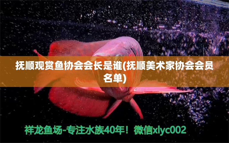 抚顺观赏鱼协会会长是谁(抚顺美术家协会会员名单) 三间鼠鱼